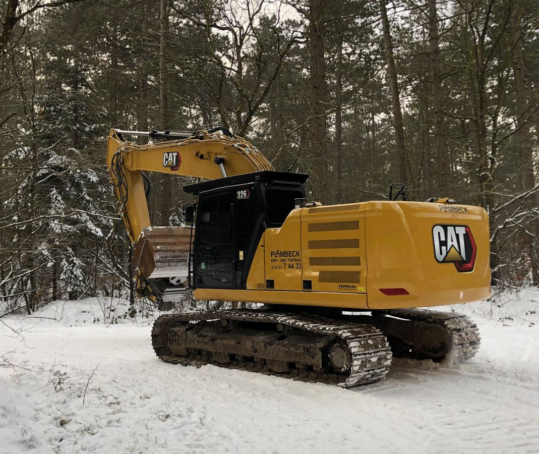 Plambeck Erd- und Tiefbau Cuxhaven Maschinen Winterwald